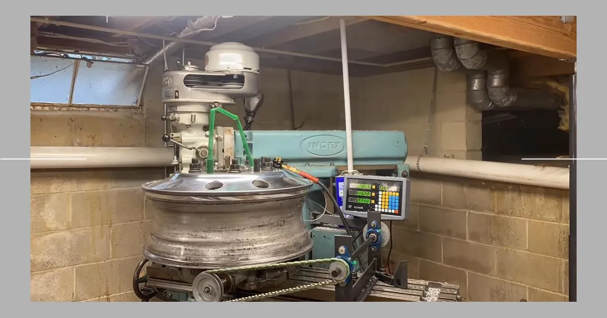 Semi-Wheel Rim Milling in Action